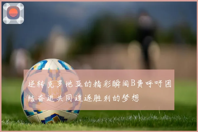 逆转克罗地亚的精彩瞬间B费呼吁团结奋进共同追逐胜利的梦想